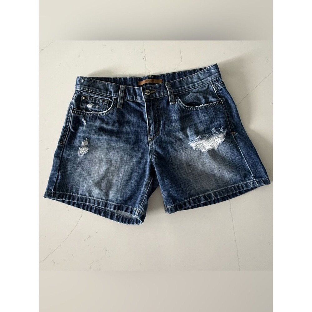 Joe’s Jeans “Samara” Medium Wash Distressed Denim Shorts – Size 27